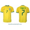 Camiseta de fútbol Brasil Lucas Paqueta 7 Primera Equipación Mundial 2022 - Hombre